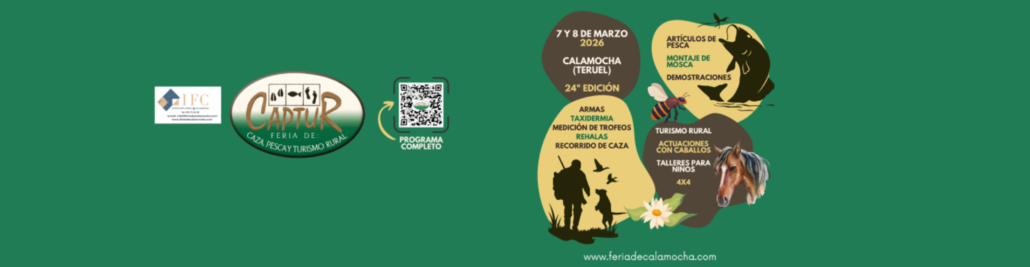 Image CAPTUR 2026: all the details about the Calamocha Hunting, Fishing and Rural Tourism Fair